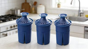 Elite Water Filter Replacements for Brita Pitcher Water Filter and Dispensers, NSF Certified to Remove 99% of Lead,BPA FREE,3 Count(Blue)