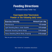 Farnam Apple Elite Horse Electrolytes Powder Supplement, 40 Day Supply | Apple Flavored,Replaces Vital Minerals, Encourages Hydration, Sugar-Free, Contains Sodium, Potassium, Calcium & Magnesium