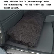LoyaGour Car Seat Cover Protector Front Seats,for Gym Workout,Running,Swimming,Beach and Hiking,Waterproof Sweat Towel Bucket Seat Covers for Cars SUV Trucks (Black, 1Pcs)