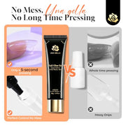 UNA GELLA Gel Nail Glue, Solid Nails Gl ue Gel 40g Lamp Curing Needed Soak Off G LUE Strong Nail G LUE G el for Acrylic Fake Nails Tips Extension Press On Nails for Gelly Tips