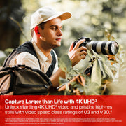 SanDisk 128GB Extreme PRO SD UHS-I Card, Up to 250MB/s Read and 120MB/s Write, 4K UHD, Full HD, U3, V30, SDSDXXJ-128G-GSCIN
