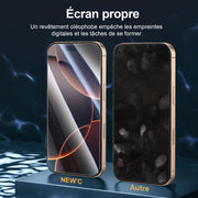 NEW'C for iPhone 17, iPhone 17 Pro, iPhone 16 Pro Screen Protector | 3 Pack, HD Clear, Easy Installation Tool Included, Tempered Glass, 9H Hardness, Scratch Resistant, Bubble Free