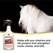 Absorbine ShowSheen Hair Polish & Detangler, 32 fl oz Quart Spray Bottle | Mane & Tail, Pro-Vitamins, Silk Proteins, Lustrous Shine, Reduces Hair Breakage, Promotes Longer Healthy Hair, Horses & Dogs