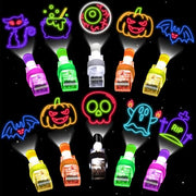 40 PCS Halloween Party Favors for Kids Light Up Finger Lights, Halloween Glow in the Dark Toys Bulk Goodie Bags Stuffers Fillers Non Candy Trick or Treat Toys Halloween Prizes Classroom Party Supplies