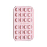 OCTOBUDDY Classic - Silicone Suction Phone Case Adhesive Mount, Chalk Pink | Hands-Free, Strong Grip Holder for Selfies and Videos - iPhone and Android Compatible - 2.25″ x 3.25″