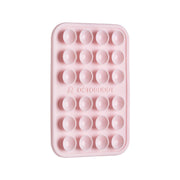 OCTOBUDDY Classic - Silicone Suction Phone Case Adhesive Mount, Chalk Pink | Hands-Free, Strong Grip Holder for Selfies and Videos - iPhone and Android Compatible - 2.25″ x 3.25″