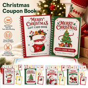 DIY Spiral Bound Christmas Gift Card Book, 5x7 Holiday Gift Booklet,4 Pack | 10 Themed Pages,Spiral Binding,Add Cards,Coupons,Write-In Notes,Festive Christmas Holiday Designs,Greeting Card Book