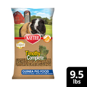Kaytee Timothy Complete Guinea Pig Food with Timothy Hay, 9.5 Pounds | Supports digestion. Pelleted food for guinea pigs. guinea pig pellets, vitamin C, probiotics