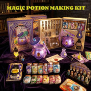Magic Mix Potion Kit for Kid Age 10+ Light Up Mist Cauldron Girls Witch Toy | Light Sound Mist Cauldron, Light-Up Stand, Retro Lantern, 12 Zodiac Potion Set, Birthday Back to School Gift for Girls 10-12