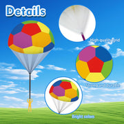 6Pcs Parachute Toy for Kids, Outdoor Toys Flying Parachute with Figures | Christmas Stocking Stuffers, Throwing, Children's Flying Toys, Top Indoor Hand Throw Soliders for 3-12 Year Old