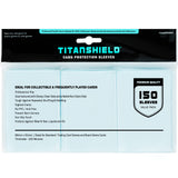 TitanShield Premium Card Sleeves | Compatible with Pokemon, One Piece, Lorcana, Flesh & Blood, & Magic The Gathering MTG | (150 Sleeves - Standard) (1, Clear, Standard | 66x91mm)