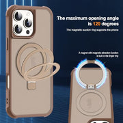 SKYLMW Compatible with iPhone 16 Pro Max Case with Stand,Desert Brown | iPhone 16 Pro Max Phone Case 6.9",Magnetic Ring Stand,Compatible with MagSafe,Military-Grade Protection,Great Grip Feeling