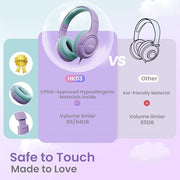 Acer Kids Headphones for School, 85-94dB Limiter, 3.5mm Jack, w/Mic HK03