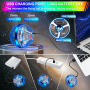 Vantexi Flying Orb Ball Toy,2026 Upgraded Parachute LED Light,Bright Blue | Magic Hand Controlled Mini Gravity Ball,Cosmic Globe Boomerang,Cool Christmas Birthday Gift for 6 7 8 9 10+ Year Boys Girls