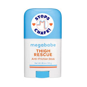 Megababe Thigh Rescue Anti-Chafe Stick Mini | Travel size, great for on-the-go | Prevents skin chafe & irritation | Thighs, arms, bra-lines & more