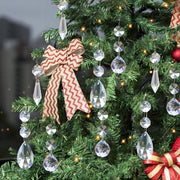 44 Pack Chandelier Crystal Replacement, Clear Crystal Prism for Chandeliers | K9 Glass Sparkling, 38mm 20mm Bead Prism, Rainbow Reflection, Easy Hang Hook, Crystals for Chandeliers Wedding Christmas Tree