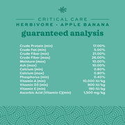 Oxbow Critical Care Herbivore, Rabbit & Guinea Pig, Apple Banana, 141 g | Herbivore Emergency Food, Recovery, Rabbit Food, Recovery Diet, Apple Banana, Syringe, Tube Feeding, Complete Nutrition