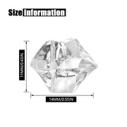 LYFJXX 1000Pcs Reusable Fake Ice Cubes Artificial Acrylic Crystal Cubes for Wedding Decor Photography Props Vase Fillers