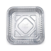 Fig & Leaf (35 Pack) 8” x 8” Square Baking Cake Pans with Plastic Dome Lids | Heavy Duty l Disposable Aluminum Foil Tins l Portable Food Containers l Perfect for Roasting Oven Toaster Cooking
