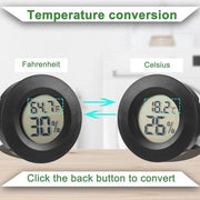 Reptile Thermometer and Humidity Gauge Digtal Terrarium Thermometer 2pc