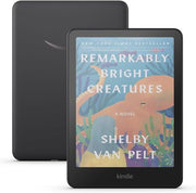 Amazon Kindle Colorsoft Essentials Bundle including Kindle Colorsoft (16 GB) – With color display - Black, Plant-Based Leather Cover-Raspberry and Power Adapter