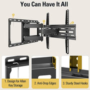 Mounting Dream Full Motion TV Wall Mount for 32-70 Inch TVs up to 110lbs | Mount Bracket with Swivel and Tilt, TV Bracket with Articulating Dual Arms, Fits 16” Studs, Max VESA 400X400 mm, MD2380