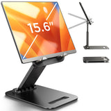 LISEN iPad Stand Tablet Holder for Desk, Kindle Accessories Stand for Apple | iPhone Duo iPad Accessories, Fold Portable Monitor Stand, Phone Stand Desk Accessories Offices Essentials, Gifts for Wo Men