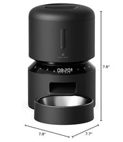 PETLIBRO Automatic Cat Feeder, Timed Dry Food Dispenser for Cat & Small Dog | Programmable Pet Feeder with Portion Control, Airtight Storage, Voice Meal Call, Dual Power Supply, Anti-Jam Design, 3L Black