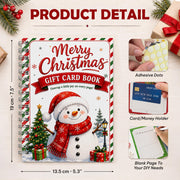 Merry Christmas Gift Card Book For Teens, Adults, 24 Pages Gift Card Holder | 5x7 Inches Christmas Gift Card Book For Adults, Kids, Teens; Easy to Gift, Stocking Stuffers For Teen Girls, Trendy Stuff
