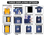 IHEIPYE Jersey Display Frame Case, Large Sport Jersey Shadow Box, Black | Lockable, UV Protection, Hanger, Baseball Basketball Football Soccer Hockey Shirt and Uniform