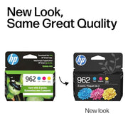 HP 962 Cyan, Magenta, Yellow Ink Cartridges | Works with OfficeJet 9010, 9020 | Eligible for Instant Ink | 3YP00AN