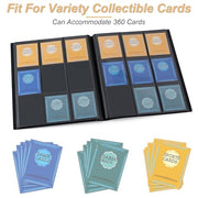 Card Binder 9 Pocket Storage 360 Card Binder,Trading Card Binder (Black) | Senior and Sturdy Side-Loading Album,Intended For YuGiOh,MTG, TCG,Game Cards & Baseball Card Binde