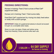Farnam Horse Health Red Cell, Liquid Vitamin-Iron-Mineral Supplement for Horses, Helps Fill Important Nutritional Gaps in Horse's Diet, 1 Gallon, 128 Oz., 64-Day Supply