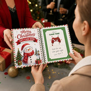 DIY Spiral Bound Christmas Gift Card Book, 5x7 Holiday Gift Booklet,4 Pack | 10 Themed Pages,Spiral Binding,Add Cards,Coupons,Write-In Notes,Festive Christmas Holiday Designs,Greeting Card Book