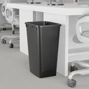 Glad Open Top Plastic Trash Cans | 12 Gallon, Black | 2 Pack