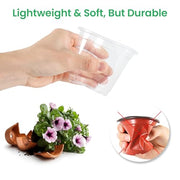 Bluepro Clear Nursery Pots with Drainage Holes, 3.5/4/5 Inch, 36-Pack | Clear PET, 12 Each of 3 Sizes, Root and Moisture Visibility, Flexible, Reusable, Indoor Use, Propagation and Seed Starting