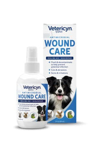 Vetericyn Plus Dog Wound Care Spray, Lick-Safe Wound & Skin Care, 3 oz | Cleans cuts, scrapes, bites & post-surgical sites; no sting; no antibiotics or steroids; lick-safe & safe for all animals