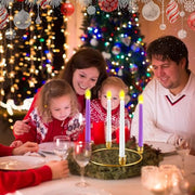 Thyle 20 Pcs Christmas Metal Advent Wreath Rings, Gold Candle Holder | Advent Candle Holder, Christmas Wreath Ring, Xmas Taper Candles Rings Table Candelabra Holder for Church Table Centerpieces