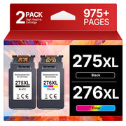 PG-275XL CL-276XL Replacement for Canon 275 and 276 Ink Cartridges for Canon Ink 275 and 276 275XL 276XL Combo Pack Use to PIXMA TR4720 TS3522 TR4700 TS3722 TS3500 TS3520 TS3720 TR4722 (2 Pack)