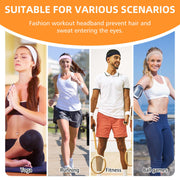 Headbands for Women 8PCS, Summer-Exclusive Elastic Non Slip Hair Head Bands | Sweatbands head bands for women's hair, Soft Running Fashion Headband for Men & Women for Working Out, Travel, Daily Use