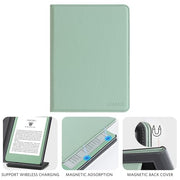 CoBak Case with Stand for for 6" Kindle (2024 & 2022, 11th Gen) | PU Leather Smart Cover with Auto Sleep/Wake & Hand Strap, sage green