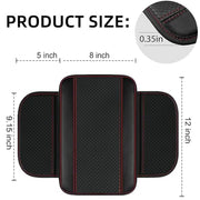 NBTEPEM 6 PCS Car Steering Wheel Cover Set, Microfiber Leather Steering Wheel Covers Universal 14.5-15 inch, Center Console Cover, Seat Belt Cushion, Cup Holder Coaster, Car Accessories Set Red
