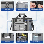 Maelstrom 30/40 Can Soft Cooler Bag, Leakproof Insulated Ice Chest | 24h Cold (With Ice), 5-Layer Insulation, Multi-Pockets ,Lightweight,Perfect For Camping, Beach, Hiking, Kayaking, Road Trips