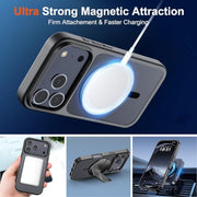 SUPFINE Magnetic for iPhone 18 Pro Max Case/17 Pro Max Case Black | With Screen Protector, Translucent Matte, Compatible with MagSafe, Military Grade Drop Proof, Rugged Shockproof Protective