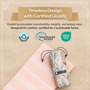 BAY LAUREL Turkish Beach Towel with Travel Bag 39 x 71 Quick Dry Sand Free Lightweight Large Oversized Towels Light