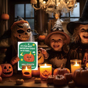 LiuuLi Halloween Birthday Card Gift for Her Him Women Men with Envelope | Halloween Themed Birthday Card with Spooky Pumpkin Design, Message Inside, Envelope Included, Perfect for October Birthday