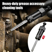 Heavy Duty Grease Fitting Cleaner Tool with M6 M8 Adapters (6/8/10 Long) | Clears Hardened Grease Buildup, Universal Adapter Fit, Sturdy Metal Body, Steady Ergonomic Grip, For Mechanics Workshops
