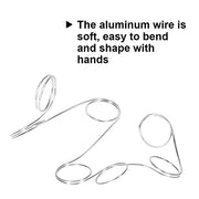 Tenn Well 18 Gauge Aluminum Craft Wire, 165 Feet 1mm Bendable Jewelry Wire | Metal Silver Wire for Jewelry Making, Sculpting, Floral Making, Wreath Making, Crafting, Wire Wrapping, Christmas Ornaments