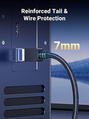 UGREEN Cat 8 Ethernet Cable 6FT, High Speed Braided 40Gbps 2000Mhz Network Cord Cat8 RJ45 Shielded Indoor Heavy Duty LAN Cables Compatible with Gaming PC PS5 PS4 PS3 Xbox Modem Router 6FT