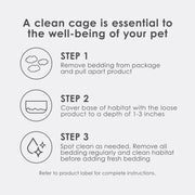 Kaytee Clean & Cozy Natural Paper Bedding, 49.2 Liters | Keeps habitats fresh. Small animal bedding for rabbits, guinea pigs, hamsters. Hamster bedding odor control, 99% dust-free